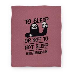 Movie Anime Sleep or Not to Not Sleep Premium Fleece Sherpa Blanket Perfect Gifts For Family On Christmas