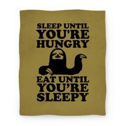 Movie Anime Sleep Till Your Hungry Premium Fleece Sherpa Blanket Perfect Gifts For Family On Christmas