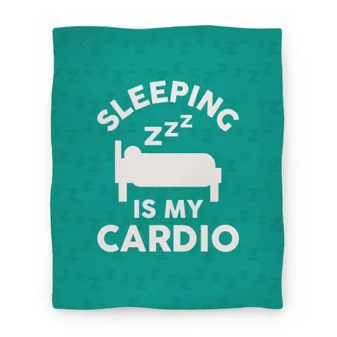 Movie Anime Sleeping Is My Cardio Premium Fleece Sherpa Blanket Perfect And Unique Gifts For Family On Christmas