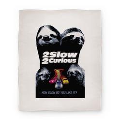 Movie Anime 2 Slow 2 Curious Premium Fleece Sherpa Blanket Perfect And Unique Gifts For Family On Christmas