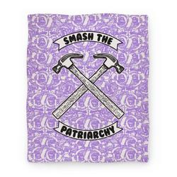 Movie Anime Smash the Patriarchy Premium Fleece Sherpa Blanket Perfect And Unique Gifts For Family On Christmas