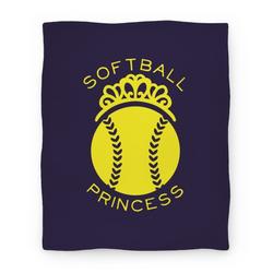 Movie Anime Softball Princess Premium Fleece Sherpa Blanket Perfect And Unique Gifts For Family On Christmas