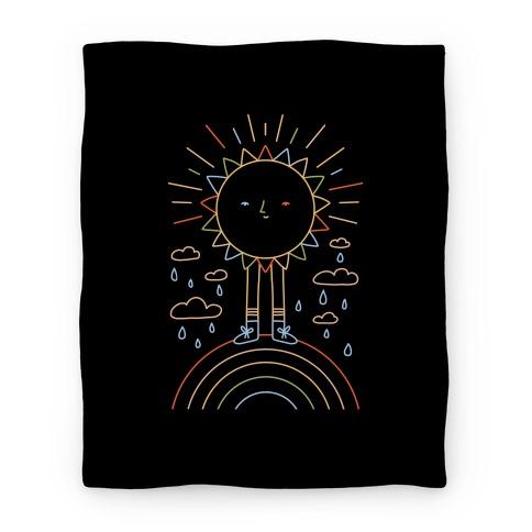 Movie Anime Solar Power Rainbow Premium Fleece Sherpa Blanket Perfect And Unique Gifts For Family On Christmas