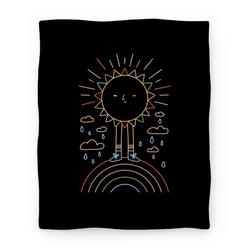 Movie Anime Solar Power Rainbow Premium Fleece Sherpa Blanket Perfect And Unique Gifts For Family On Christmas