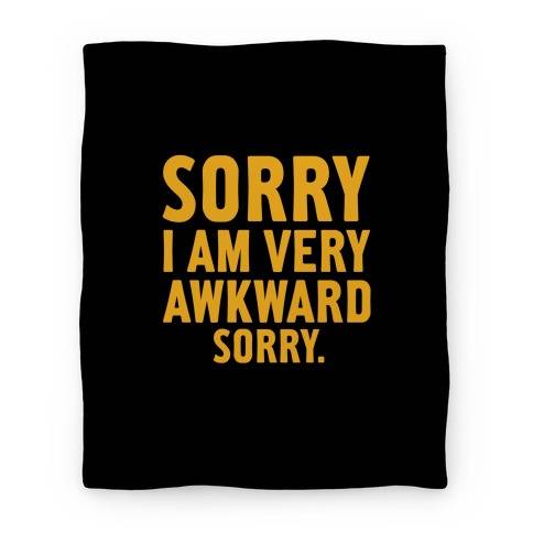 Movie Anime Sorry I Am Very Awkward Premium Fleece Sherpa Blanket Perfect Gifts For Family On Christmas