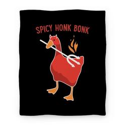 Movie Anime Spicy Honk Bonk Goose Premium Fleece Sherpa Blanket Perfect And Unique Gifts For Family On Christmas