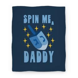 Movie Anime Spin Me, Daddy Premium Fleece Sherpa Blanket Perfect And Unique Gifts For Family On Christmas
