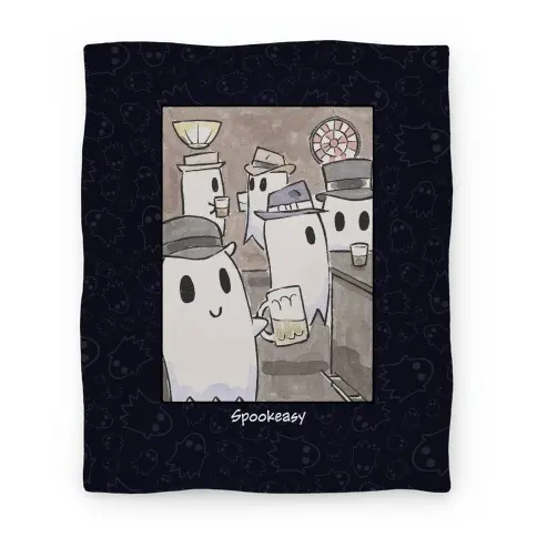 Movie Anime Spookeasy Premium Fleece Sherpa Blanket Perfect And Unique Gifts For Family On Christmas Holiday