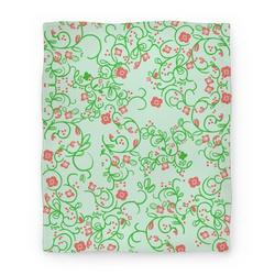 Movie Anime Spring Flora Pattern Premium Fleece Sherpa Blanket Perfect And Unique Gifts For Family On Christmas