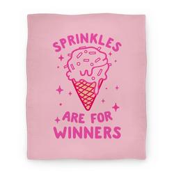 Movie Anime Sprinkles Are For Winners Premium Fleece Sherpa Blanket Perfect Gifts For Family On Christmas