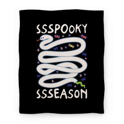 Movie Anime Ssspooky Ssseason Snake Premium Fleece Sherpa Blanket Perfect Gifts For Family On Christmas