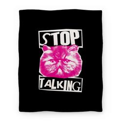 Movie Anime Stop Talking Premium Fleece Sherpa Blanket Perfect And Unique Gifts For Family On Christmas
