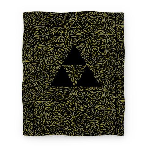 Movie Anime Subtle Triforce Pattern Premium Fleece Sherpa Blanket Perfect Gifts For Family On Christmas