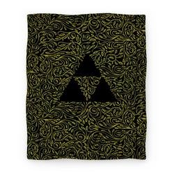 Movie Anime Subtle Triforce Pattern Premium Fleece Sherpa Blanket Perfect Gifts For Family On Christmas