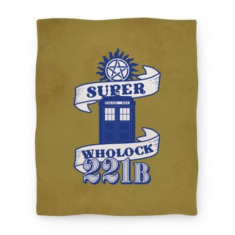 Movie Anime Superwholock Icons() Premium Fleece Sherpa Blanket Perfect And Unique Gifts For Family On Christmas