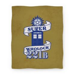 Movie Anime Superwholock Icons() Premium Fleece Sherpa Blanket Perfect And Unique Gifts For Family On Christmas