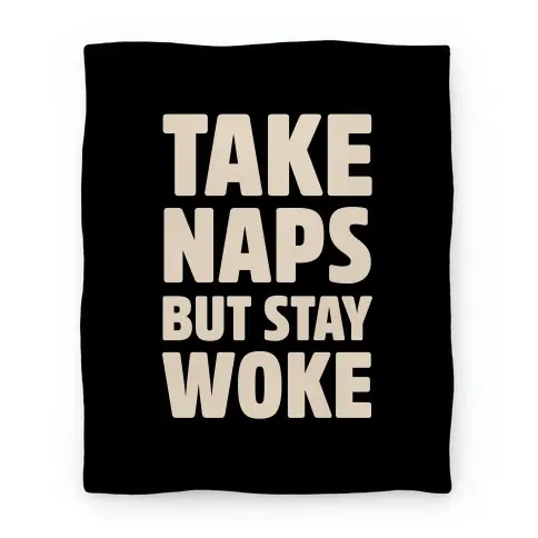 Movie Anime Take Naps But Stay Woke Premium Fleece Sherpa Blanket Perfect Gifts For Family On Christmas
