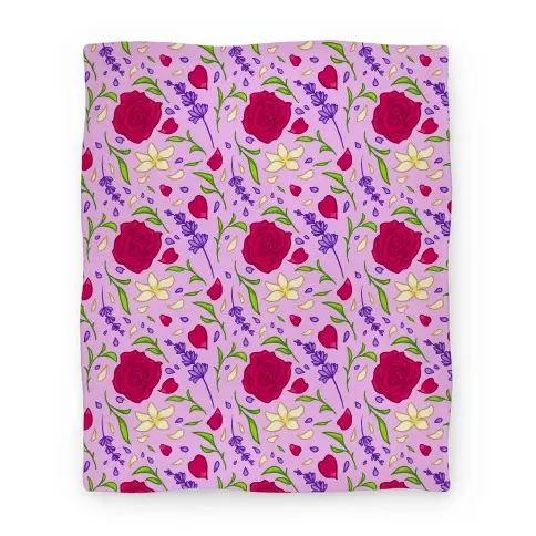 Movie Anime Tea Leaves And Flowers Pattern Premium Fleece Sherpa Blanket Perfect Gifts For Family On Christmas