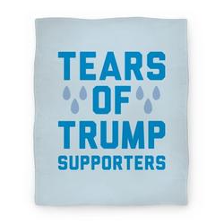 Movie Anime Tears Of Trump Supporters Premium Fleece Sherpa Blanket Perfect Gifts For Family On Christmas