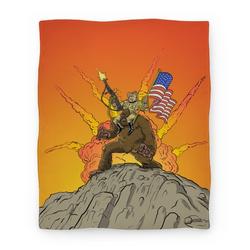 Movie Anime Teddy and Bigfoot: Rough Riders For Life Premium Fleece Sherpa Blanket Perfect Gifts For Family On Christmas
