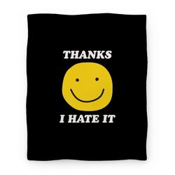 Movie Anime Thanks I Hate It Premium Fleece Sherpa Blanket Perfect And Unique Gifts For Family On Christmas