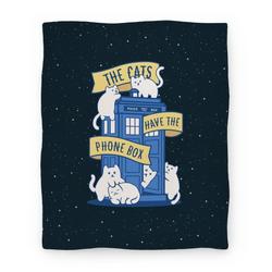 Movie Anime The Cats Have the Phone Box! Premium Fleece Sherpa Blanket Perfect Gifts For Family On Christmas