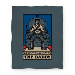 Movie Anime The Daddy Tarot Card Parody Premium Fleece Sherpa Blanket Perfect Gifts For Family On Christmas