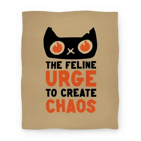 Movie Anime The Feline Urge To Create Chaos Premium Fleece Sherpa Blanket Perfect Gifts For Family On Christmas