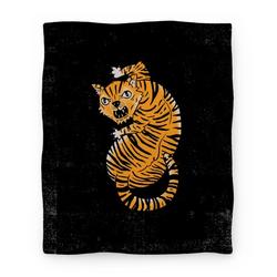 Movie Anime The Ferocious Tiger Premium Fleece Sherpa Blanket Perfect And Unique Gifts For Family On Christmas