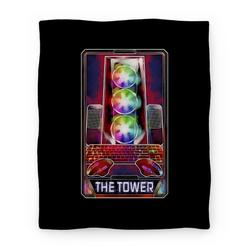 Movie Anime The Gaming Tower Tarot Card Premium Fleece Sherpa Blanket Perfect Gifts For Family On Christmas