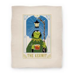 Movie Anime The Kermit Tarot Card Premium Fleece Sherpa Blanket Perfect And Unique Gifts For Family On Christmas