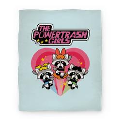 Movie Anime The Powertrash Girls Premium Fleece Sherpa Blanket Perfect And Unique Gifts For Family On Christmas