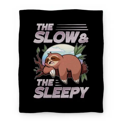 Movie Anime The Slow And The Sleepy Premium Fleece Sherpa Blanket Perfect Gifts For Family On Christmas