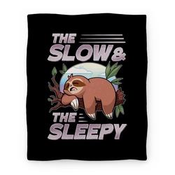 Movie Anime The Slow And The Sleepy Premium Fleece Sherpa Blanket Perfect Gifts For Family On Christmas