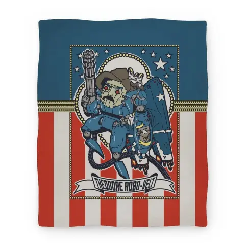 Movie Anime Theodore Robo-velt Premium Fleece Sherpa Blanket Perfect And Unique Gifts For Family On Christmas