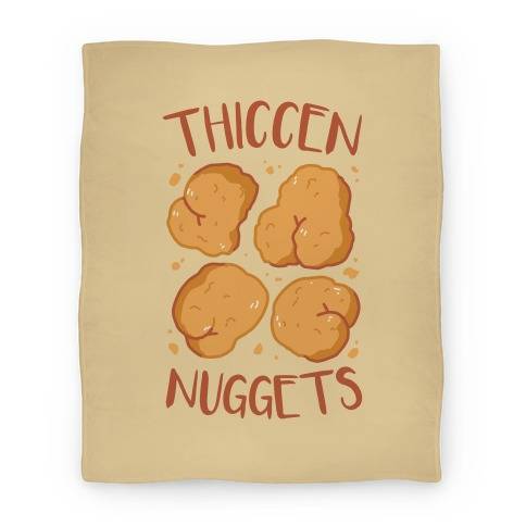 Movie Anime Thiccen Nuggets Premium Fleece Sherpa Blanket Perfect And Unique Gifts For Family On Christmas
