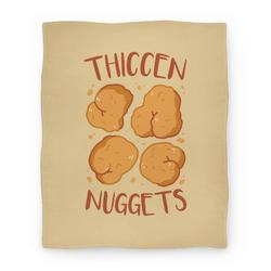 Movie Anime Thiccen Nuggets Premium Fleece Sherpa Blanket Perfect And Unique Gifts For Family On Christmas