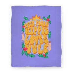 Movie Anime This Pagan Hippie Loves Yule Premium Fleece Sherpa Blanket Perfect Gifts For Family On Christmas