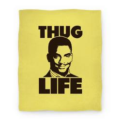 Movie Anime Thug Life Carlton Premium Fleece Sherpa Blanket Perfect And Unique Gifts For Family On Christmas