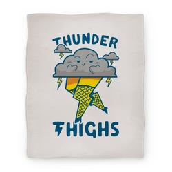 Movie Anime Thunder Thighs Premium Fleece Sherpa Blanket Perfect And Unique Gifts For Family On Christmas