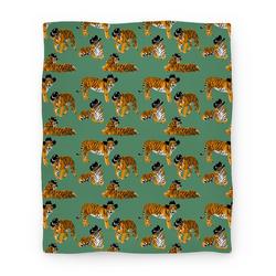 Movie Anime Tigers in Cowboy Hat Pattern Premium Fleece Sherpa Blanket Perfect Gifts For Family On Christmas