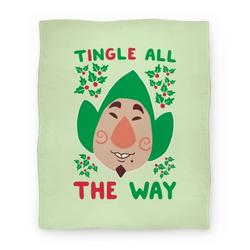 Movie Anime Tingle All the Way Premium Fleece Sherpa Blanket Perfect And Unique Gifts For Family On Christmas