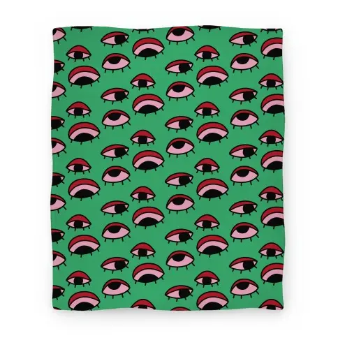 Movie Anime Tired Eyes Pattern Premium Fleece Sherpa Blanket Perfect And Unique Gifts For Family On Christmas