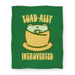 Movie Anime Toad-Ally Introverted Premium Fleece Sherpa Blanket Perfect And Unique Gifts For Family On Christmas