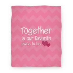Movie Anime Together Is Our Favorite Place To Be Premium Fleece Sherpa Blanket Perfect Gifts For Family On Christmas