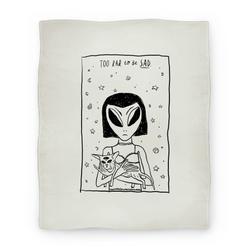 Movie Anime Too Rad To Be Sad Premium Fleece Sherpa Blanket Perfect And Unique Gifts For Family On Christmas