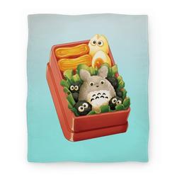 Movie Anime Totoro Bento Premium Fleece Sherpa Blanket Perfect And Unique Gifts For Family On Christmas
