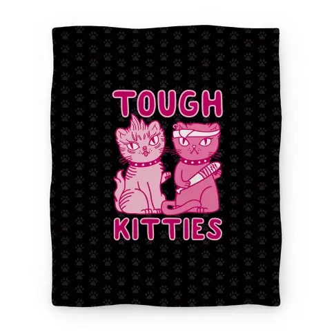 Movie Anime Tough Kitties Premium Fleece Sherpa Blanket Perfect And Unique Gifts For Family On Christmas
