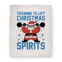 Movie Anime Training To Lift Christmas Spirits Premium Fleece Sherpa Blanket Perfect Gifts For Family On Christmas