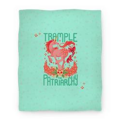 Movie Anime Trample The Patriarchy Premium Fleece Sherpa Blanket Perfect Gifts For Family On Christmas